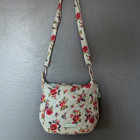 Vera Bradley Handbags - Blue with Red/Pink Flowers Vera Bradley Purse with Matching Wallet